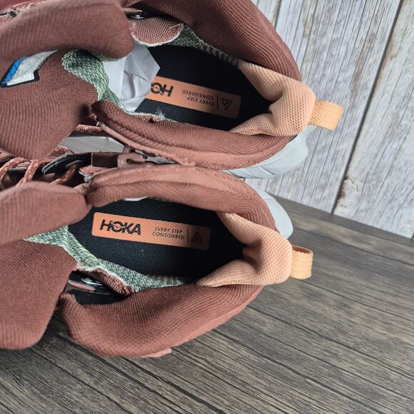 Hoka One One Anacapa Mid GTX Hiking Shoes Women's 7.5 B Hot Sauce CherryMahogany - Picture 7 of 9